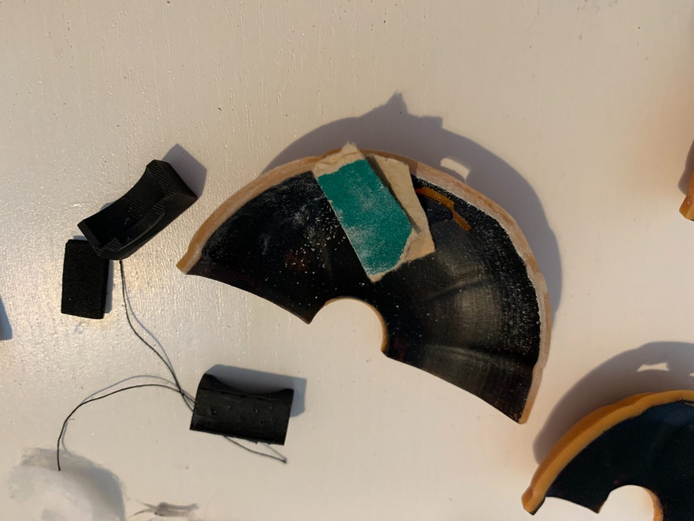 Sanding and painting bottom mouth part