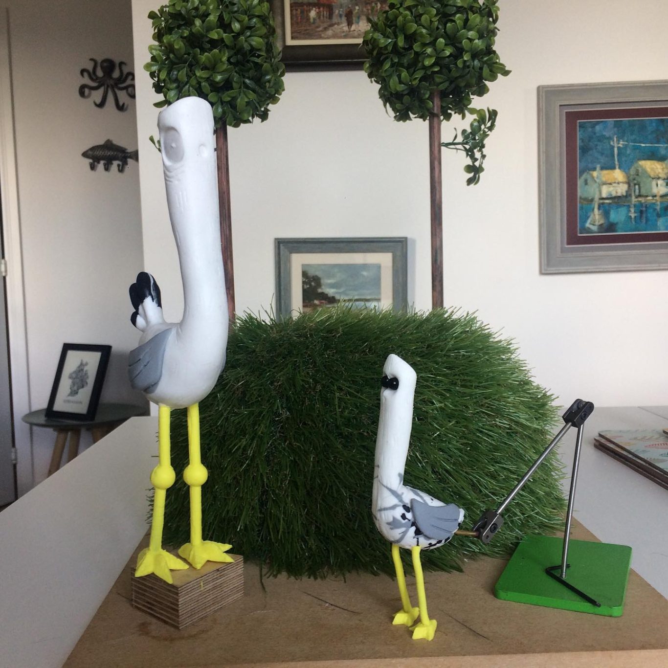 Adult and Baby Seagull Puppet