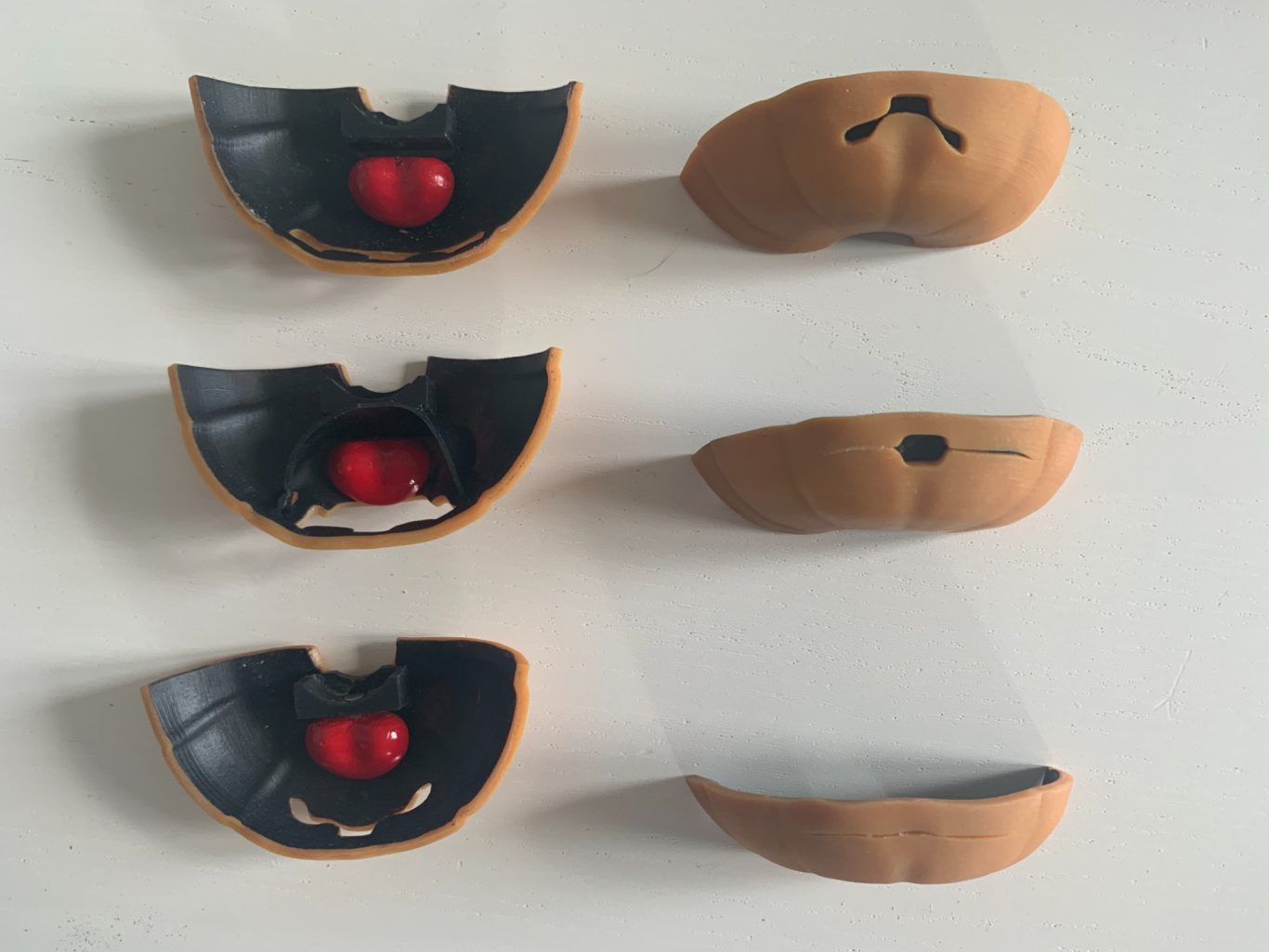 Finished mouth parts