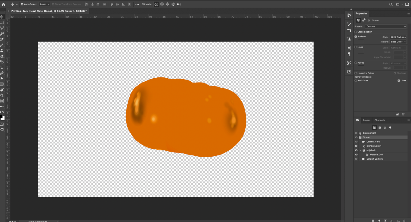 Checking the heads UV map