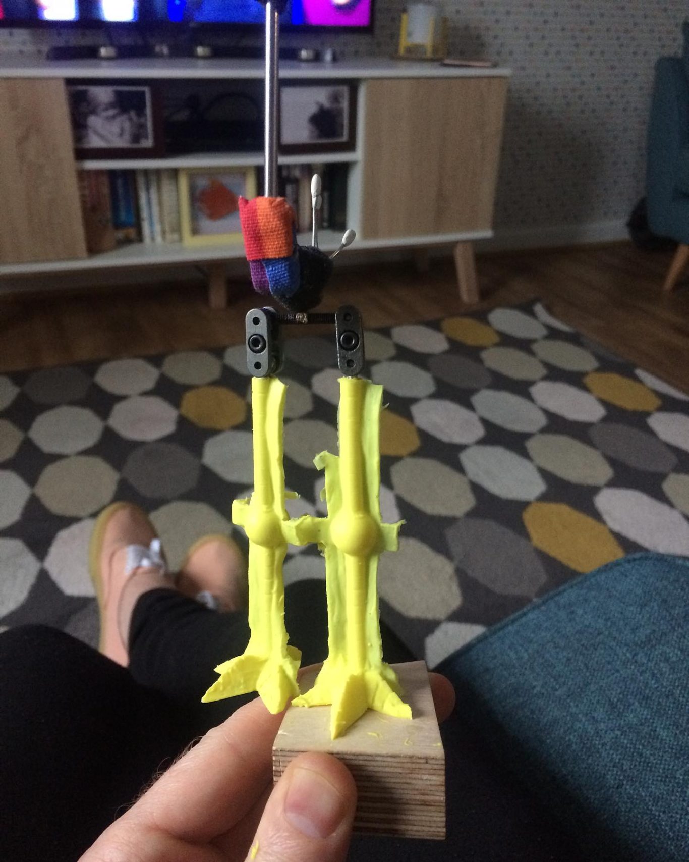 Casting Silicone Legs Over Armature