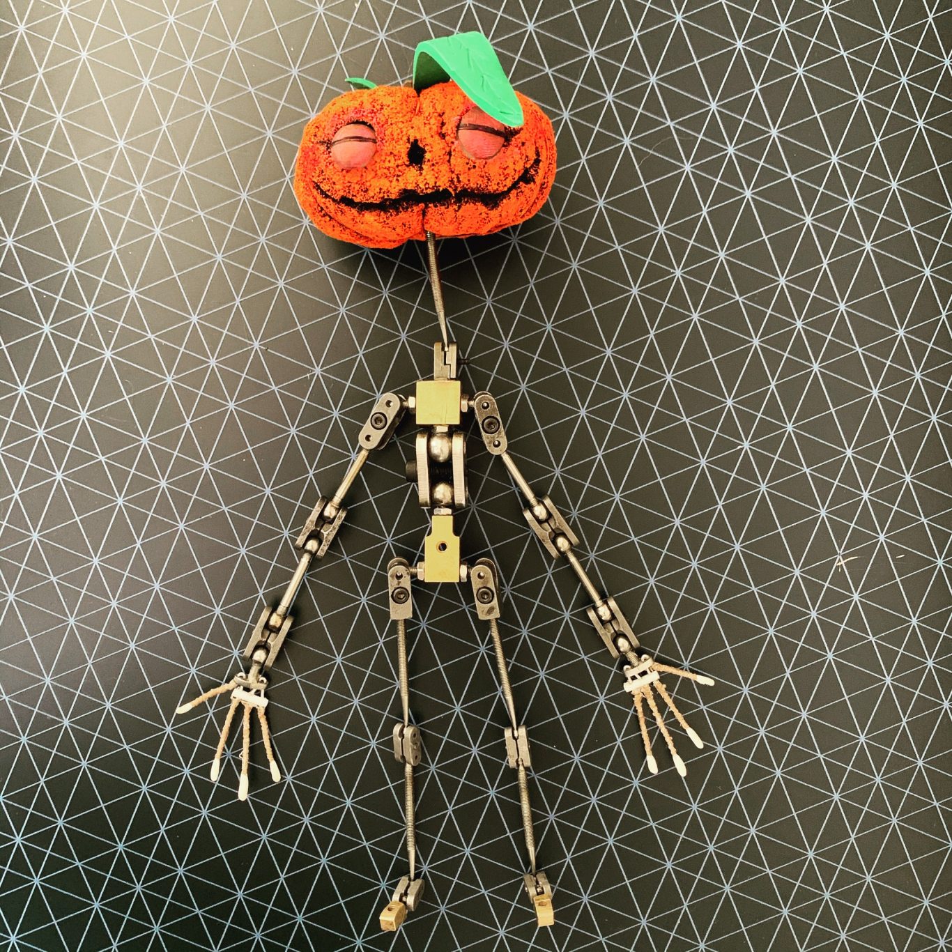 Final armature with test head made from foam